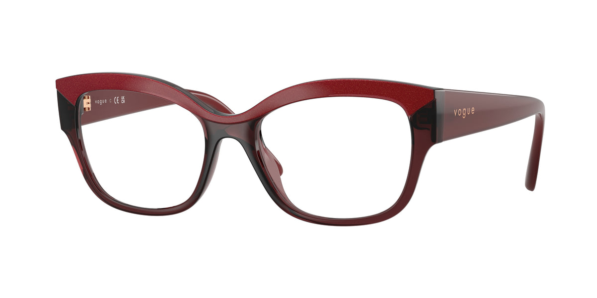 Vogue Eyewear VO5635U Top Red/Transparent Red Eyeglasses