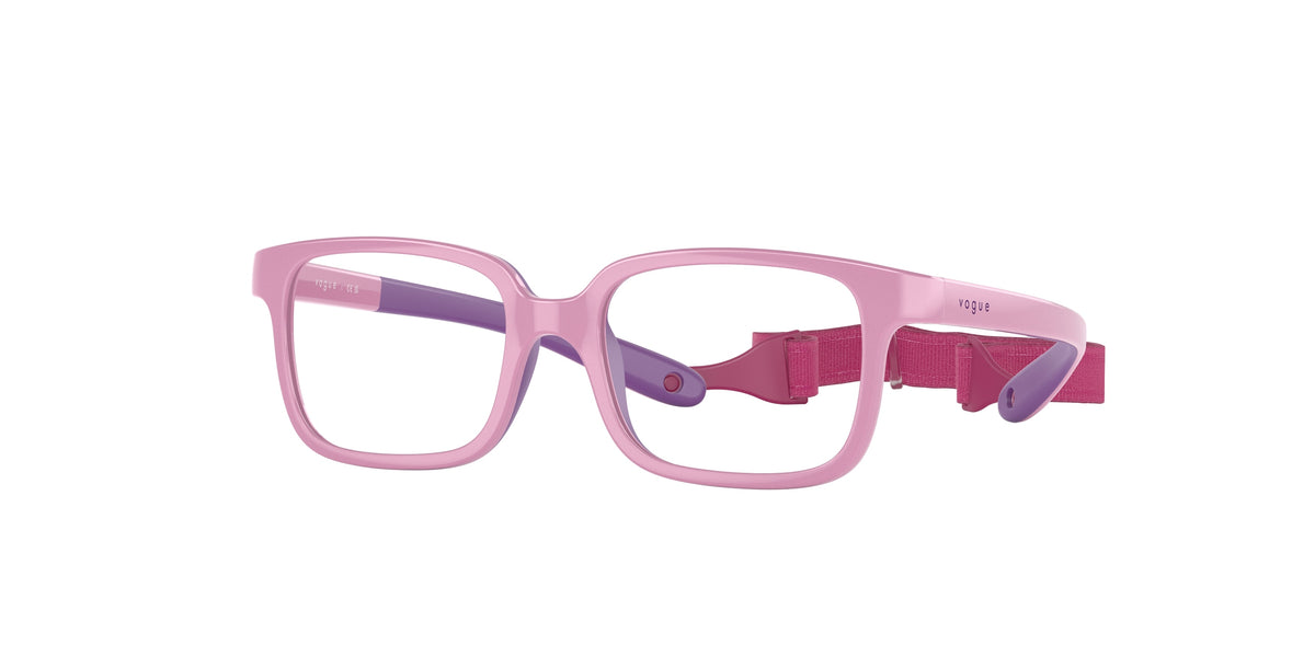 Vogue Eyewear VY2016 Full Pink On Violet Rubber Eyeglasses Kids