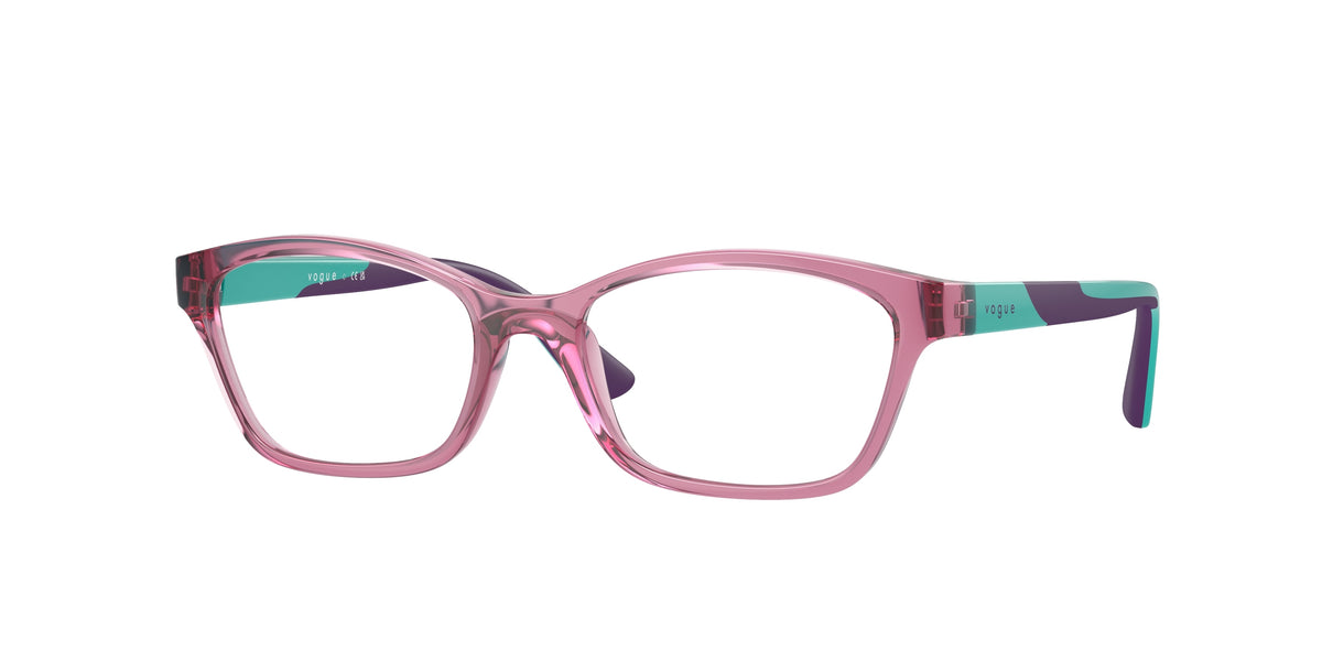 Vogue Eyewear VY2024 Transparent Dark Pink Eyeglasses Kids