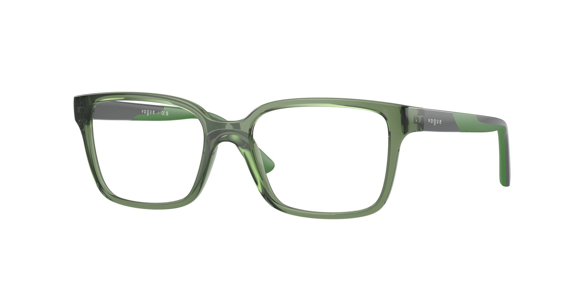 Vogue Eyewear VY2026 Transparent Dark Green Eyeglasses Kids