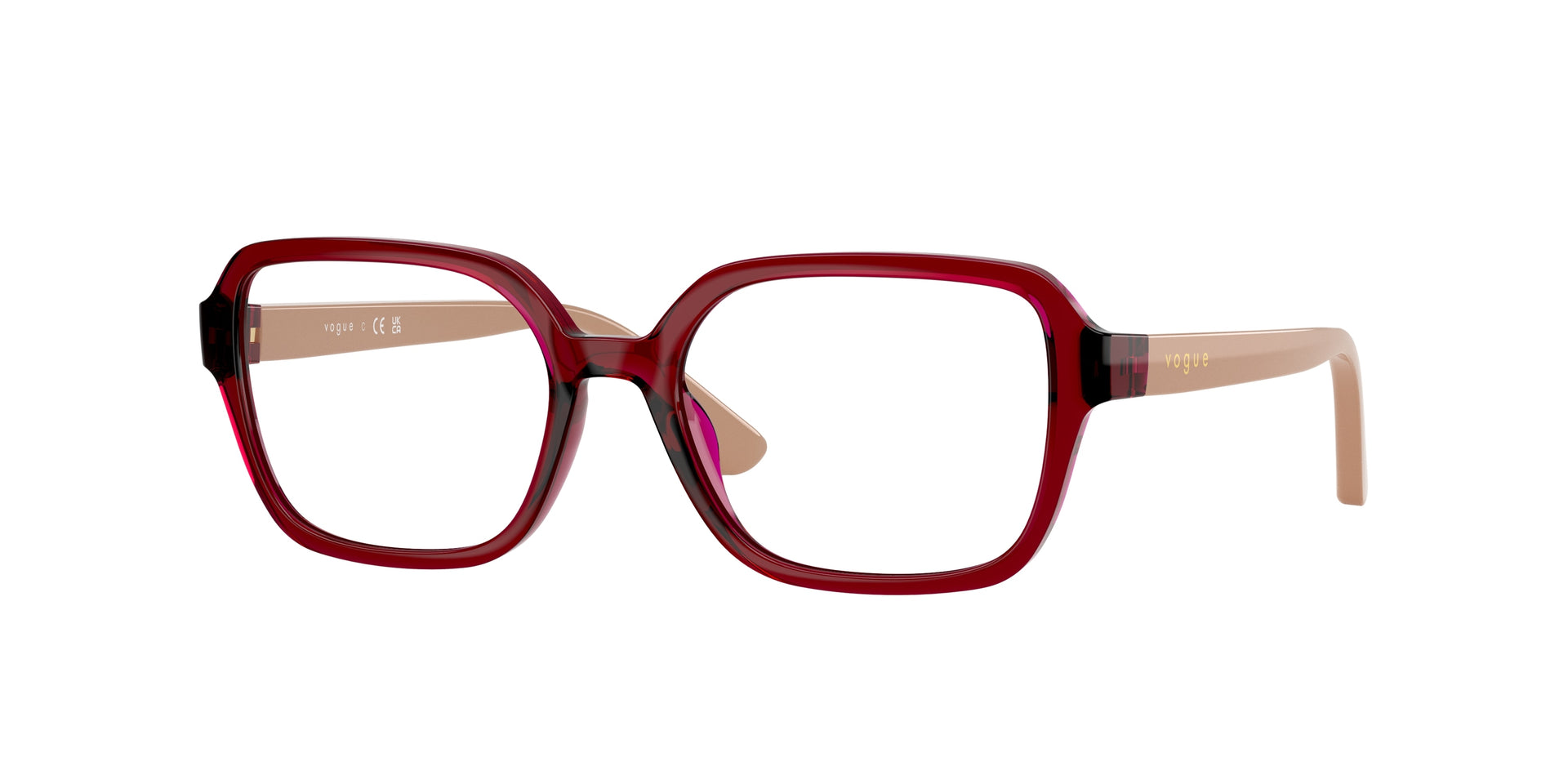 Vogue Eyewear VY2032 Transparent Dark Red Eyeglasses Kids