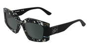 KARL LAGERFELD KL6206S (027) MARBLE BLACK/BLACK 54-18-140