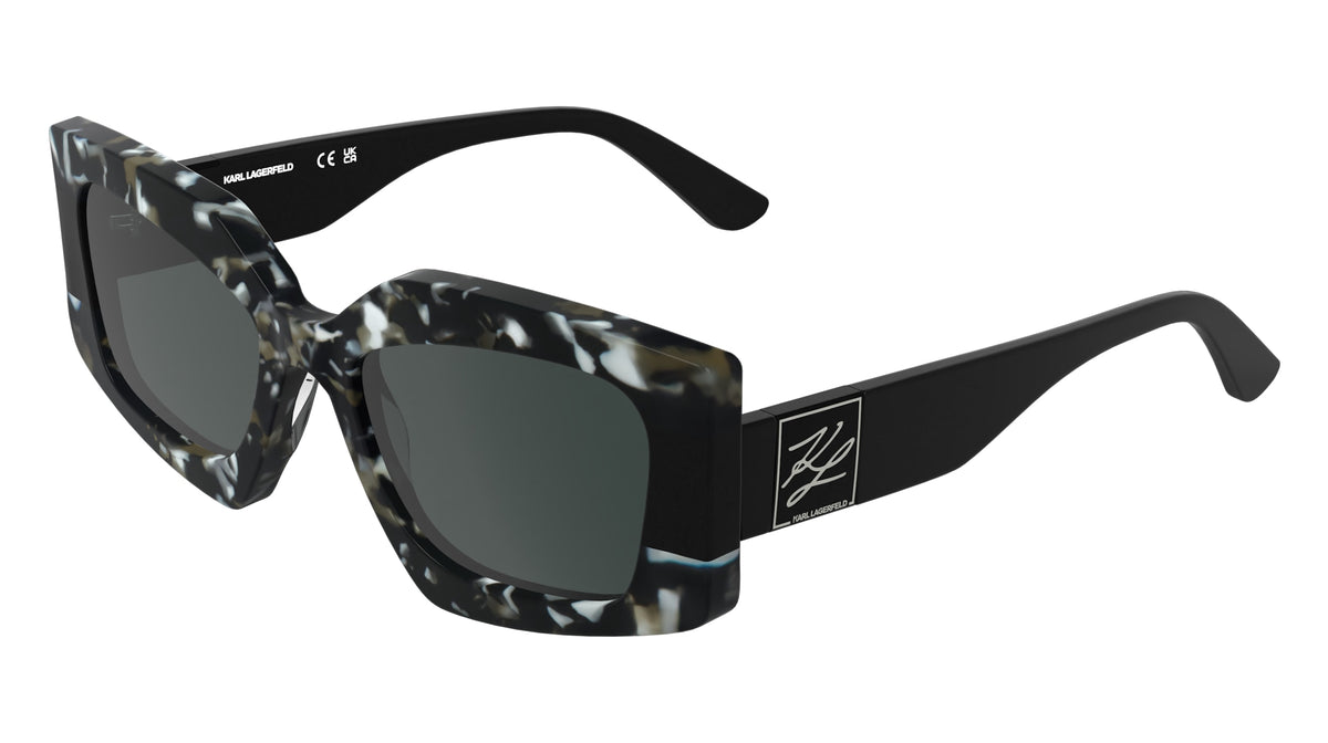 KARL LAGERFELD KL6206S (027) MARBLE BLACK/BLACK 54-18-140