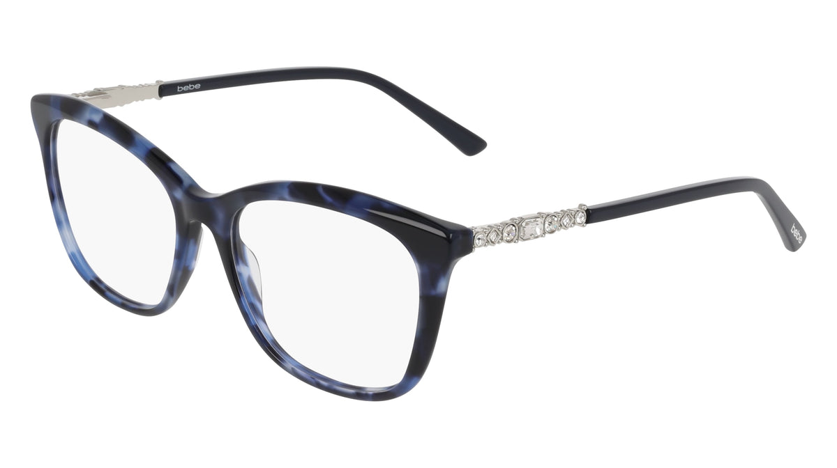 BEBE BB5246 (410) BLUE TORTOISE 52-16-140