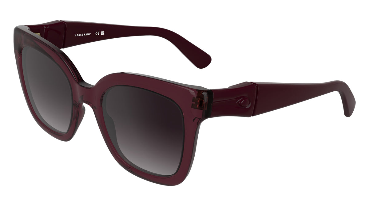 LONGCHAMP LO793S (601) TRANSPARENT BURGUNDY 53-23-145