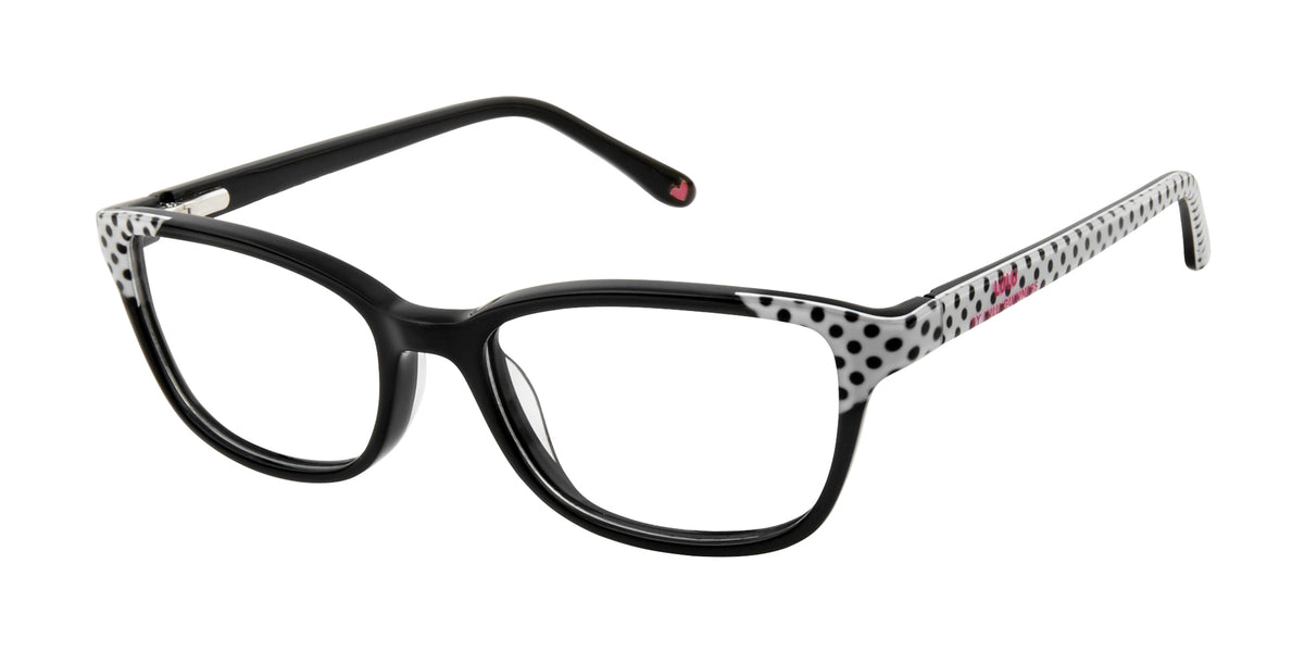 Lulu By Lulu Guinness Girls LK020 Black With Black/White Polka Dots
