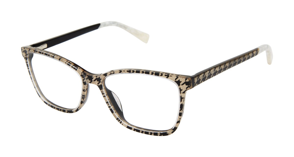 GX by Gwen Stefani Optical GX081 Gold Houndstooth Print