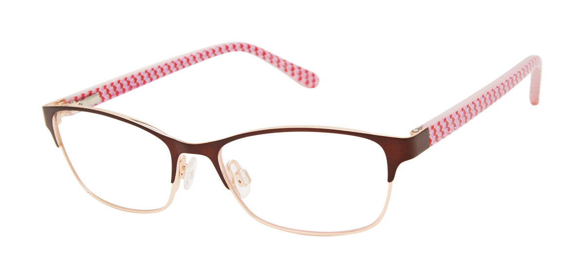 Lulu By Lulu Guinness Girls LK034 Brown/Rose Gold