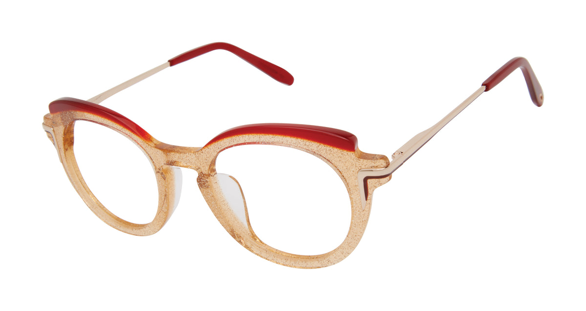 Victor Glemaud x Tura Optical VGO006 Gold Glitter