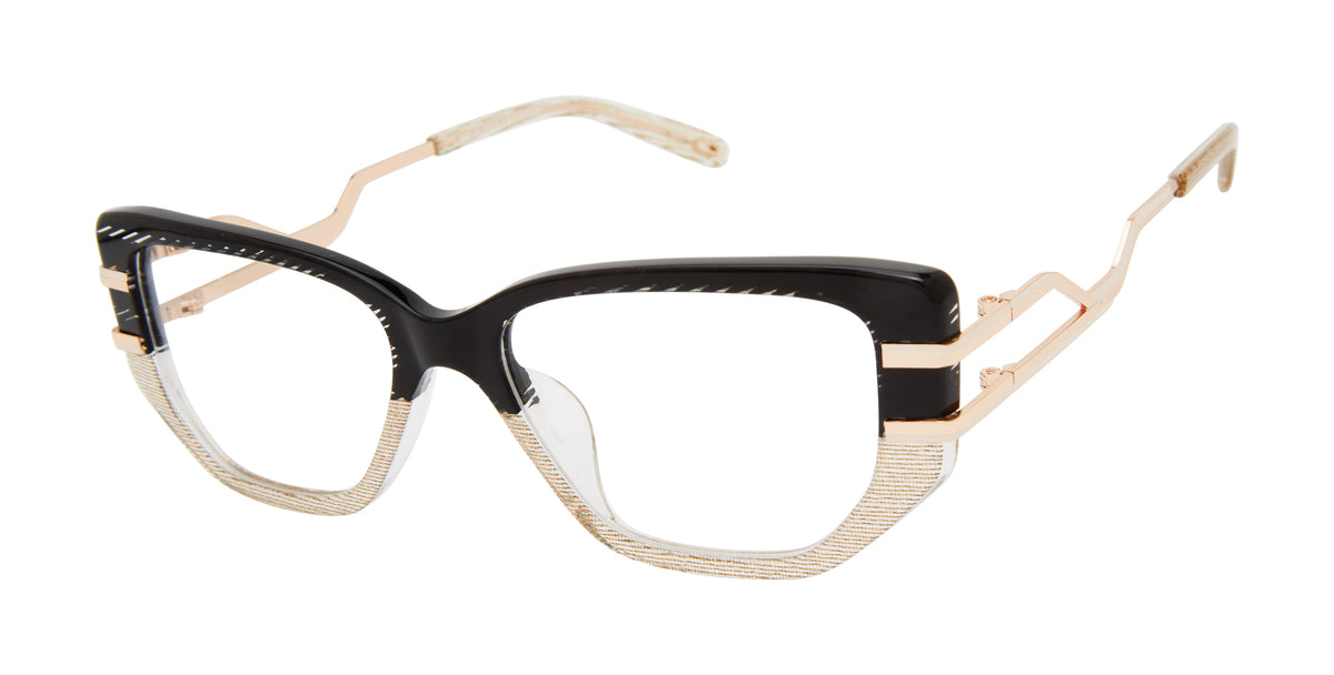 Victor Glemaud x Tura Optical VGO009 Black/Rose Gold