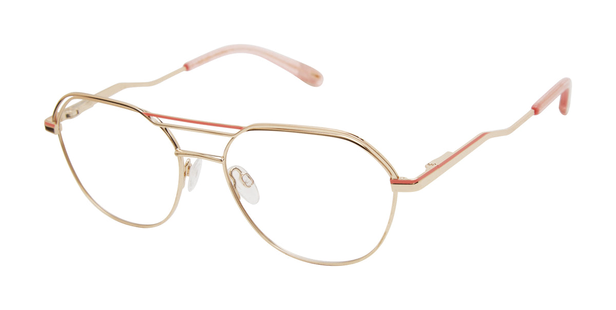 Victor Glemaud x Tura Optical VGO026 Gold/Coral