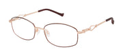 Tura R142 Burgundy Rose Gold