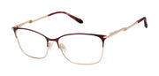 Lulu Optical L248 Burgundy/Rose Gold