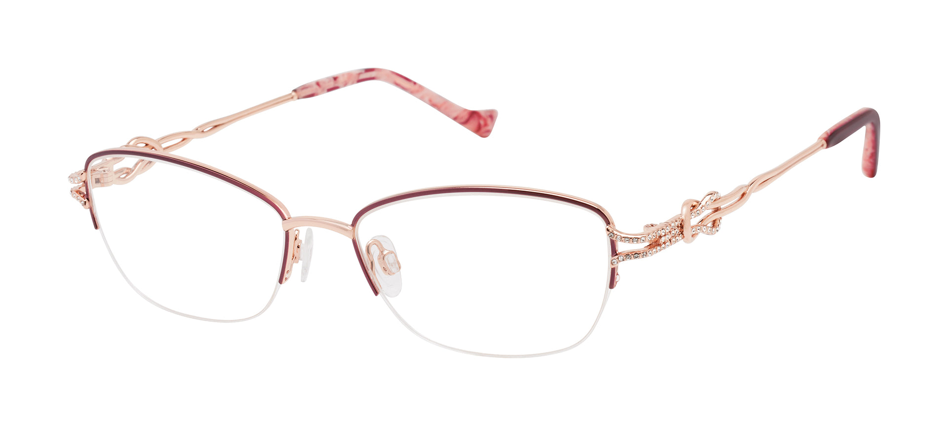 Tura TE293 Burgundy/Rose Gold