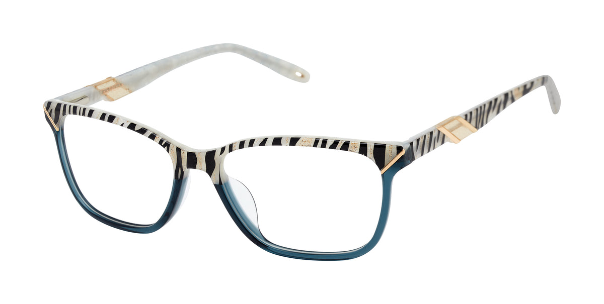 Victor Glemaud x Tura Optical VGO043 Bone/Teal