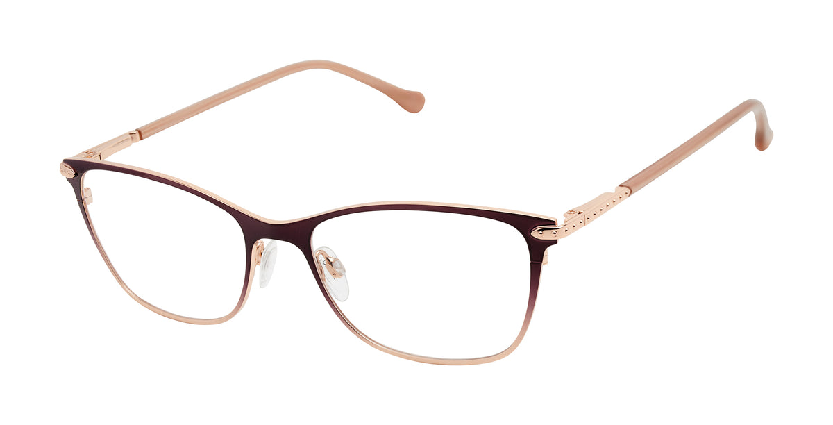 Buffalo Womens Optical BW529 Burgundy/Rose Gold