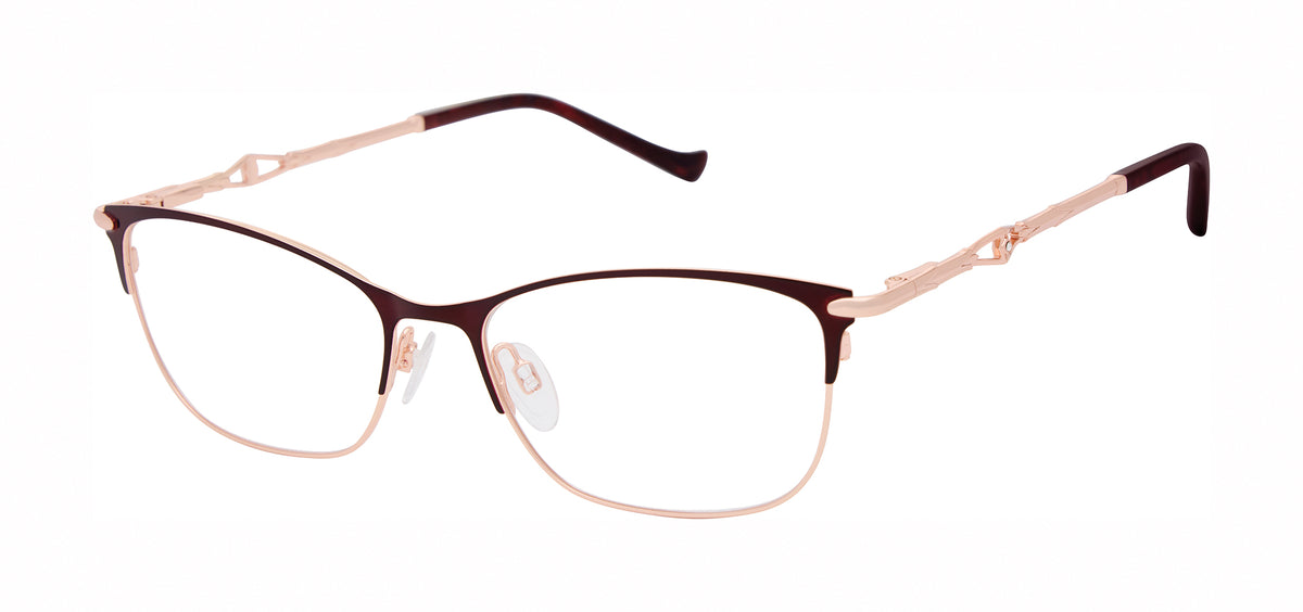 Tura R715 Burgundy / Rose Gold