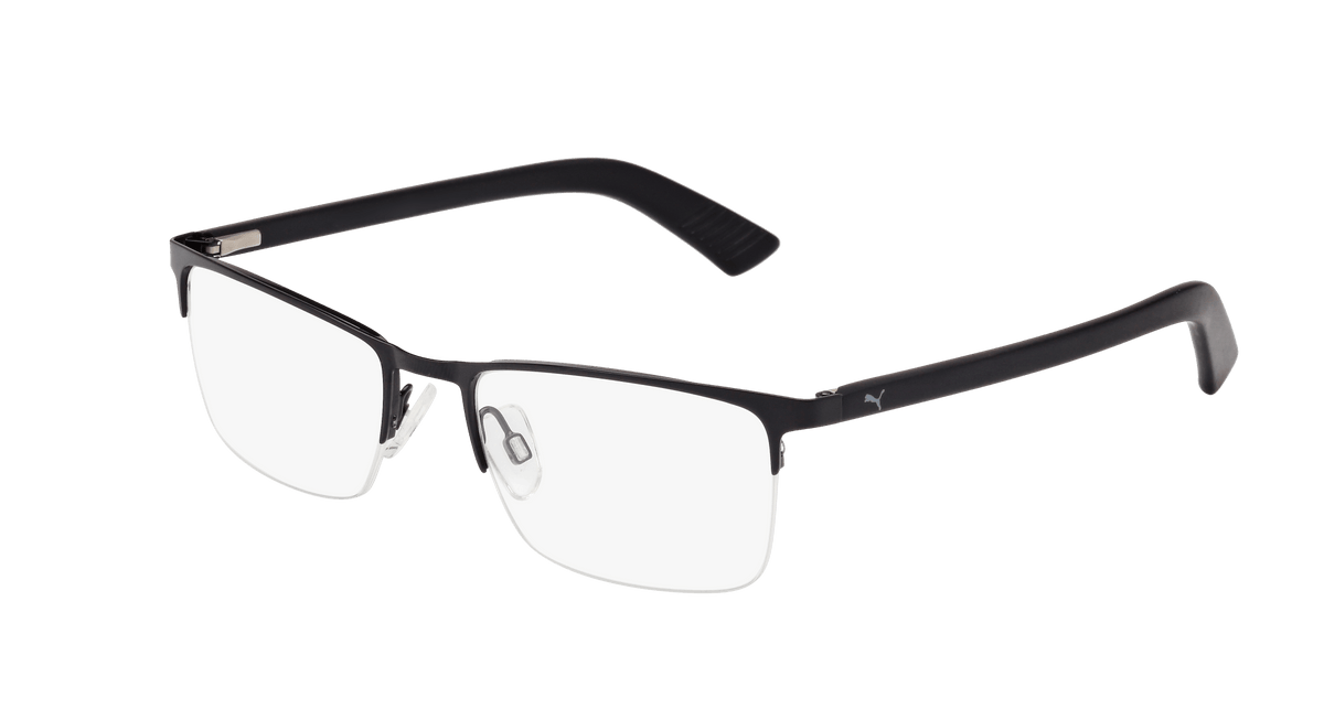 Puma PU0028O Eyeglasses - Black / Transparent (001)