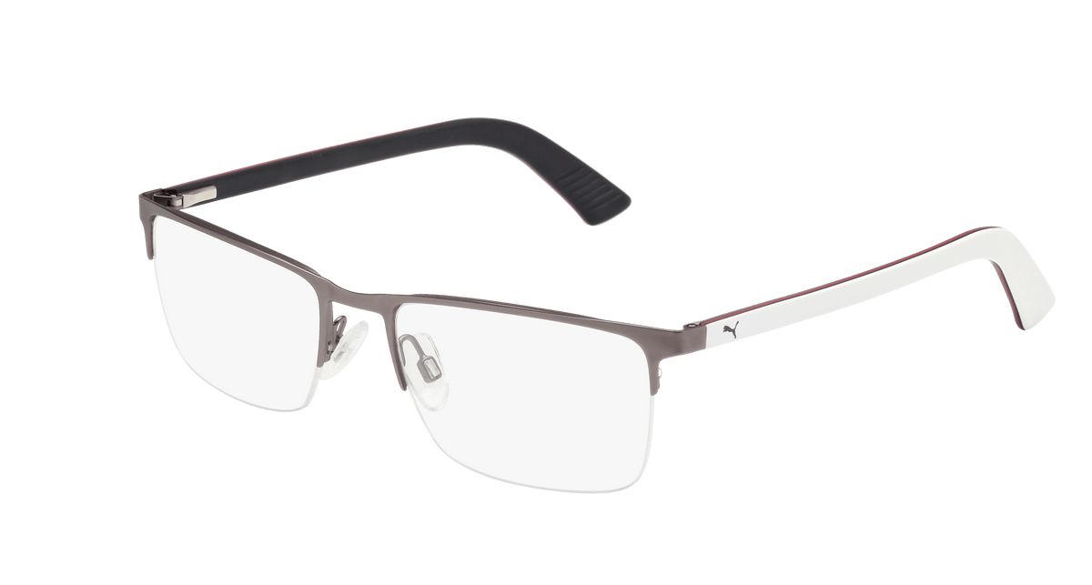Puma PU0028O Eyeglasses - Gunmetal / Transparent (007)