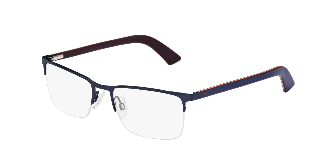 Puma PU0028O Eyeglasses - Blue / Transparent (002)