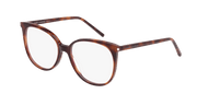 Saint Laurent SL 39 Eyeglasses - Havana / Transparent (002)