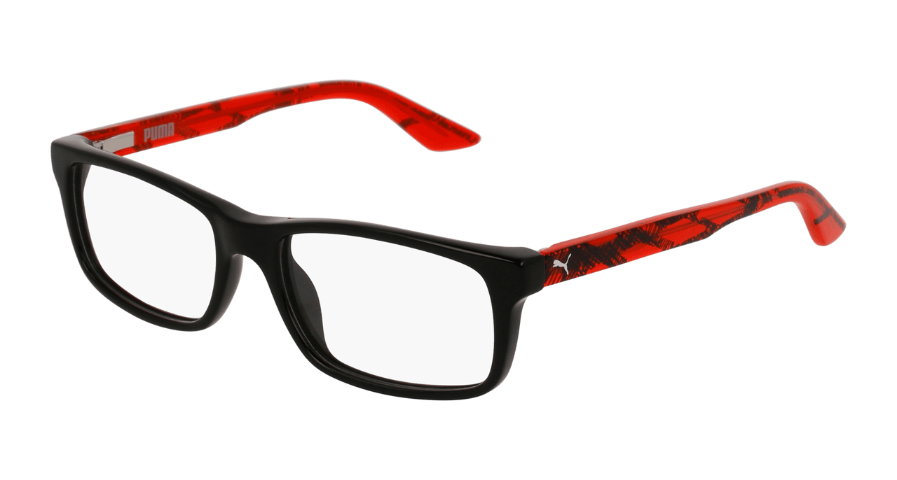 Puma PJ0009O Eyeglasses - Black / Transparent (001)
