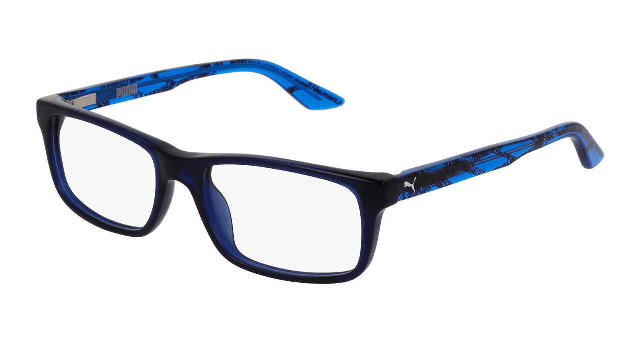 Puma PJ0009O Eyeglasses - Blue / Transparent (002)