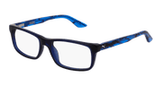 Puma PJ0009O Eyeglasses - Blue / Transparent (002)