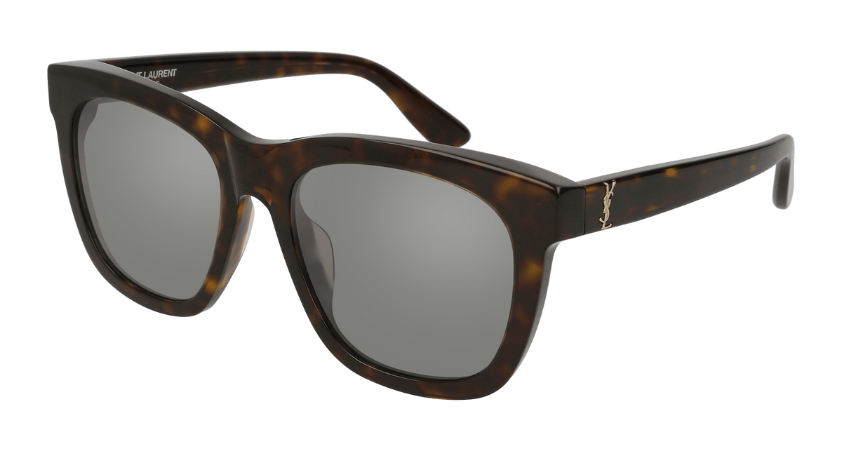 Saint Laurent SL M24/K Sunglasses - Havana / Silver (002)