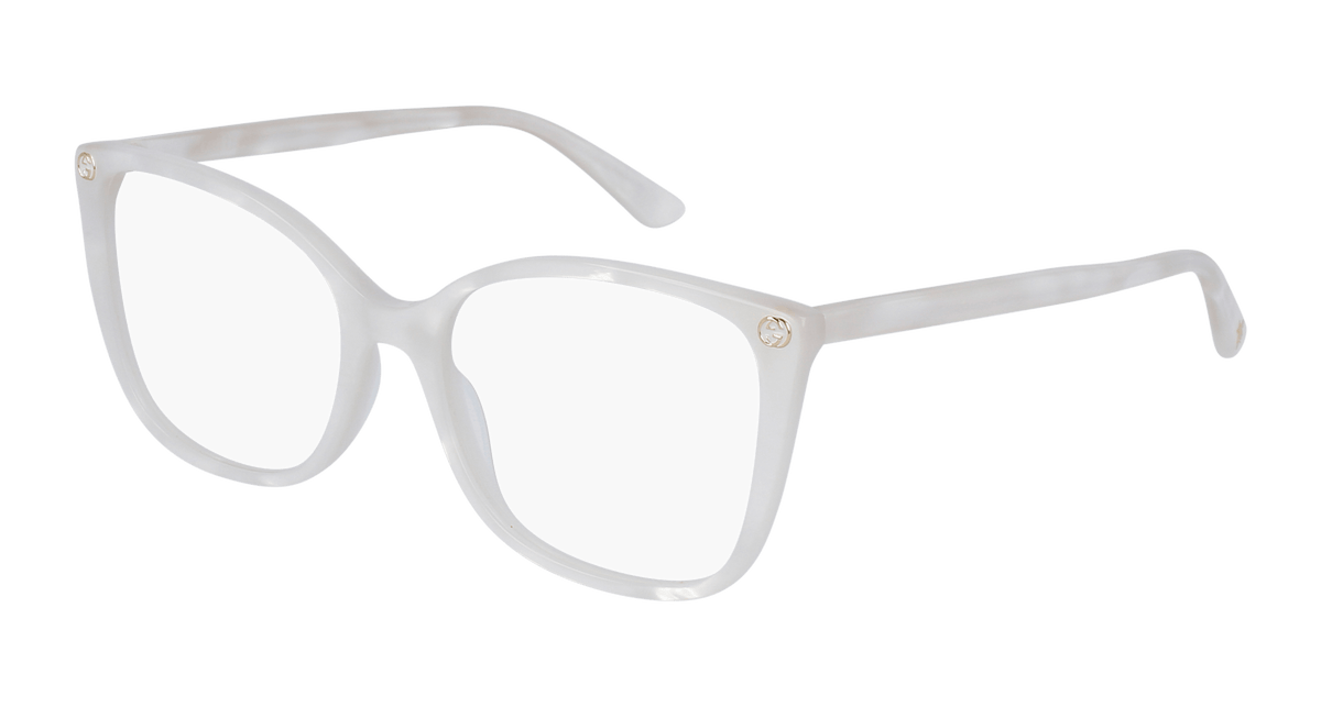 Gucci GG0026O Eyeglasses - White / Transparent (003)
