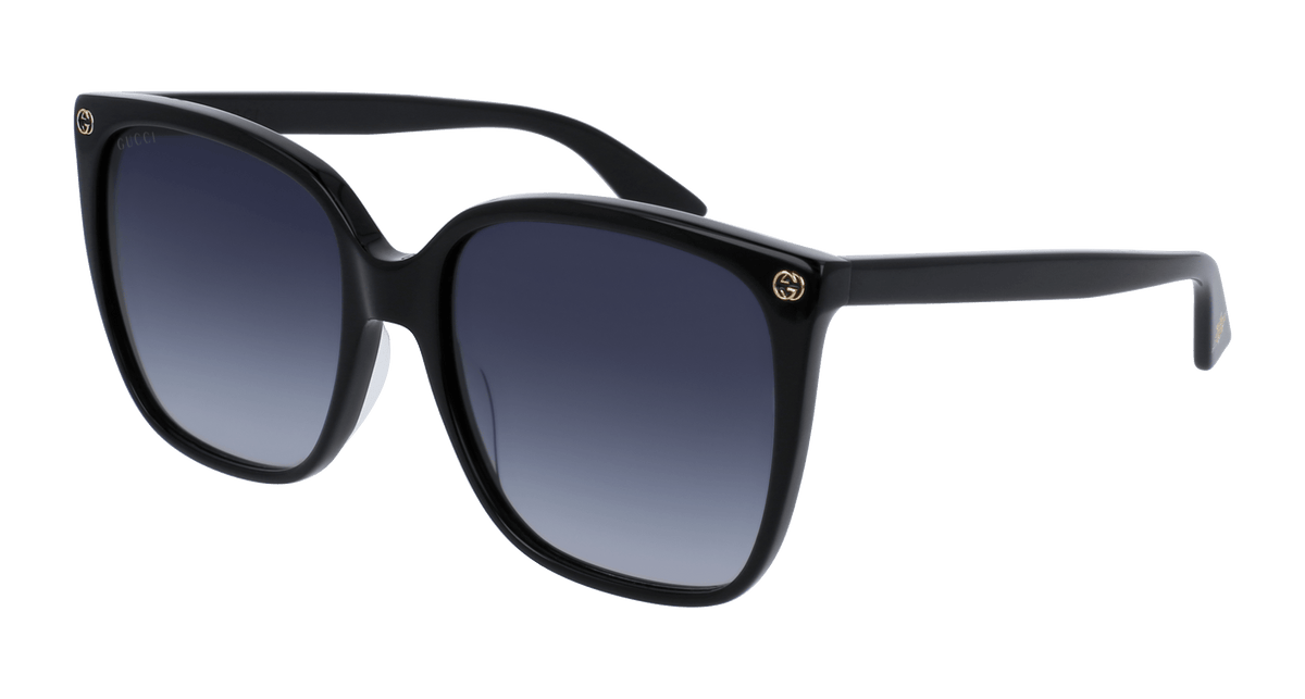 Gucci GG0022S Sunglasses - Black / Grey (001)