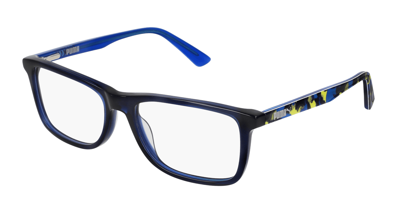 Puma PJ0020O Eyeglasses - Blue / Transparent (002)