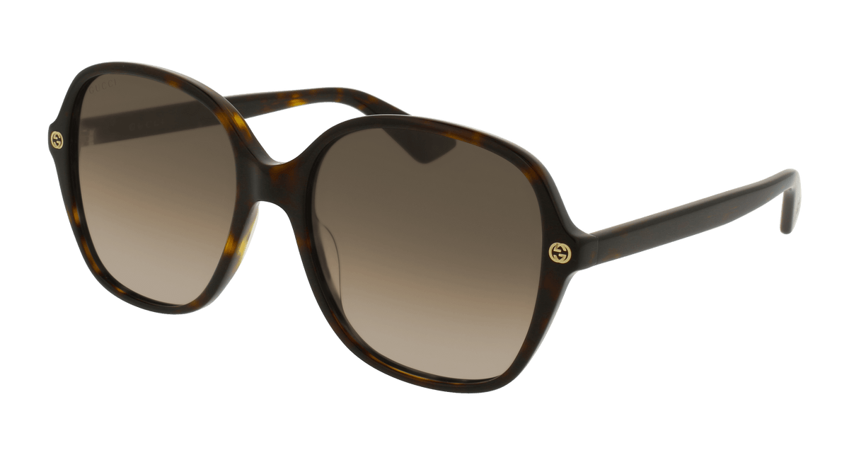 Gucci GG0092S Sunglasses - Havana / Brown (002)