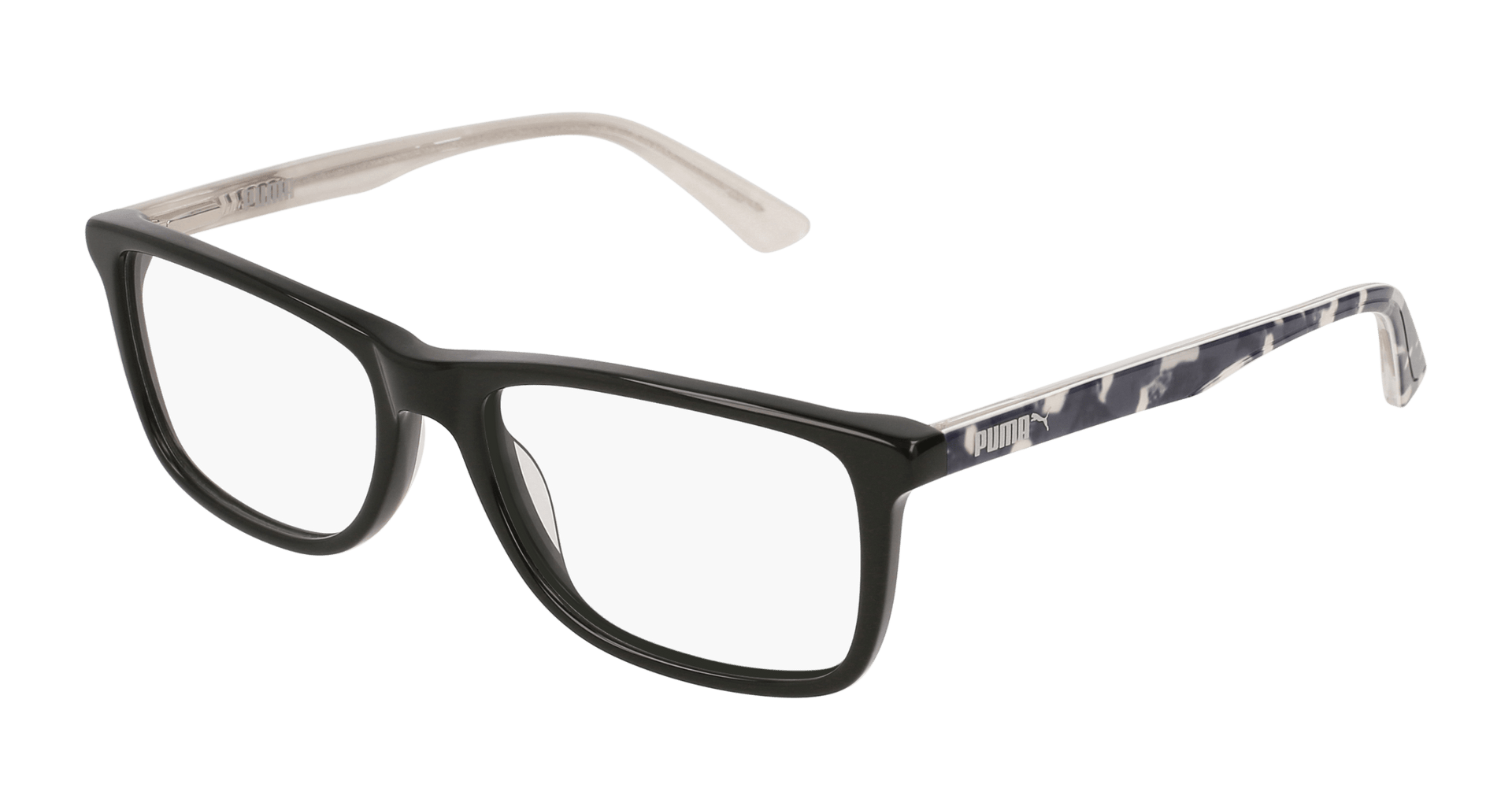 Puma PJ0020O Eyeglasses - Black / Transparent (001)
