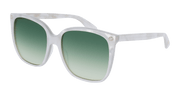 Gucci GG0022S Sunglasses - White / Green (004)