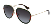 Gucci GG0062S Sunglasses - Gold / Green (003)