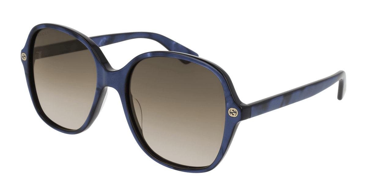 Gucci GG0092S Sunglasses - Blue / Brown (005)