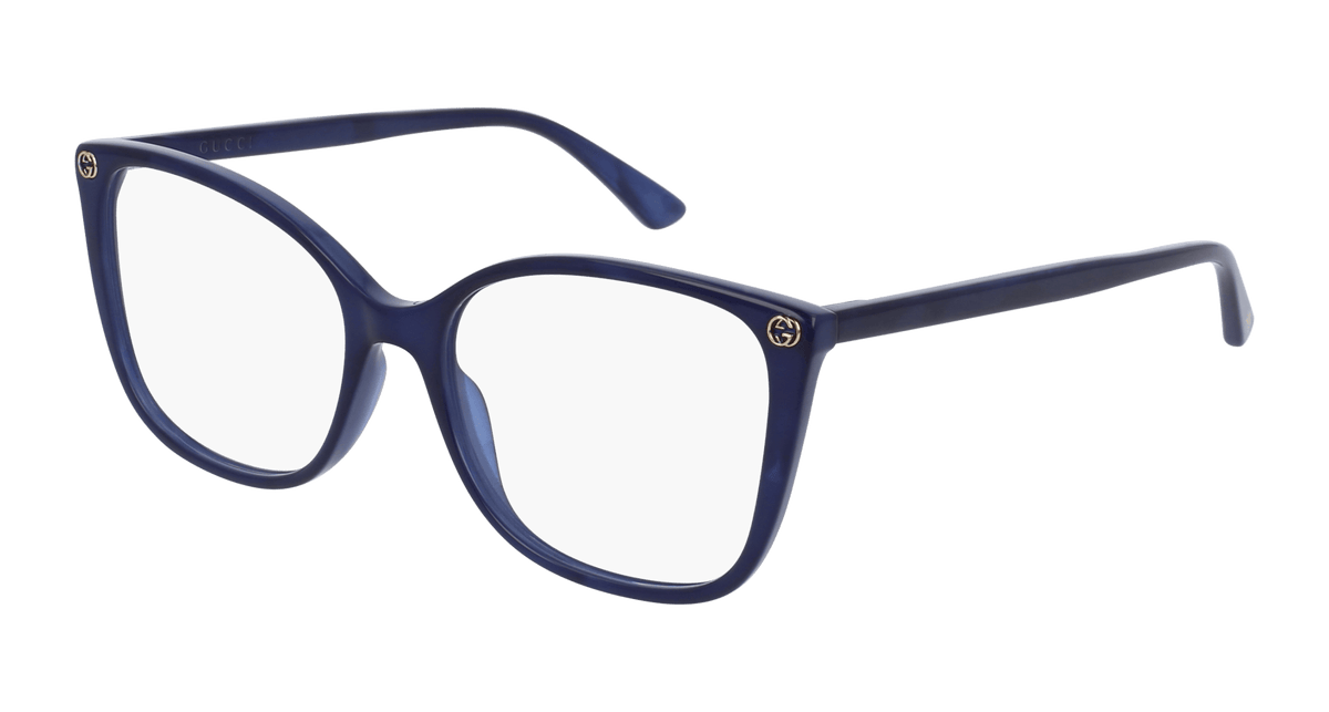Gucci GG0026O Eyeglasses - Blue / Transparent (005)