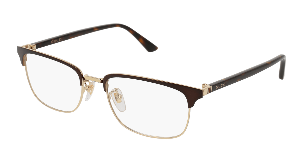 Gucci GG0131O Eyeglasses - Brown / Transparent (002)