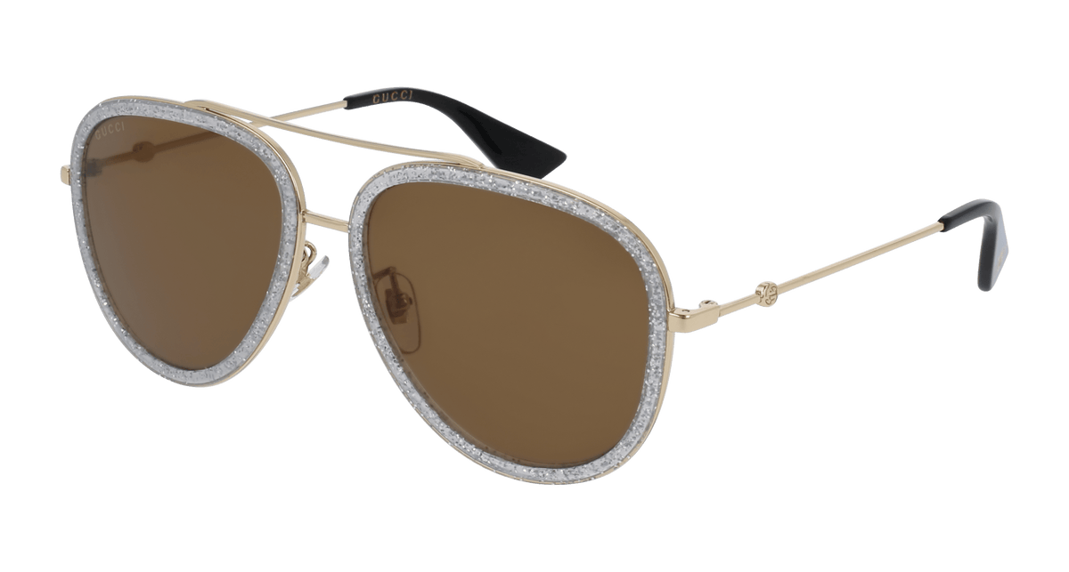 Gucci GG0062S Sunglasses - Gold / Brown (004)