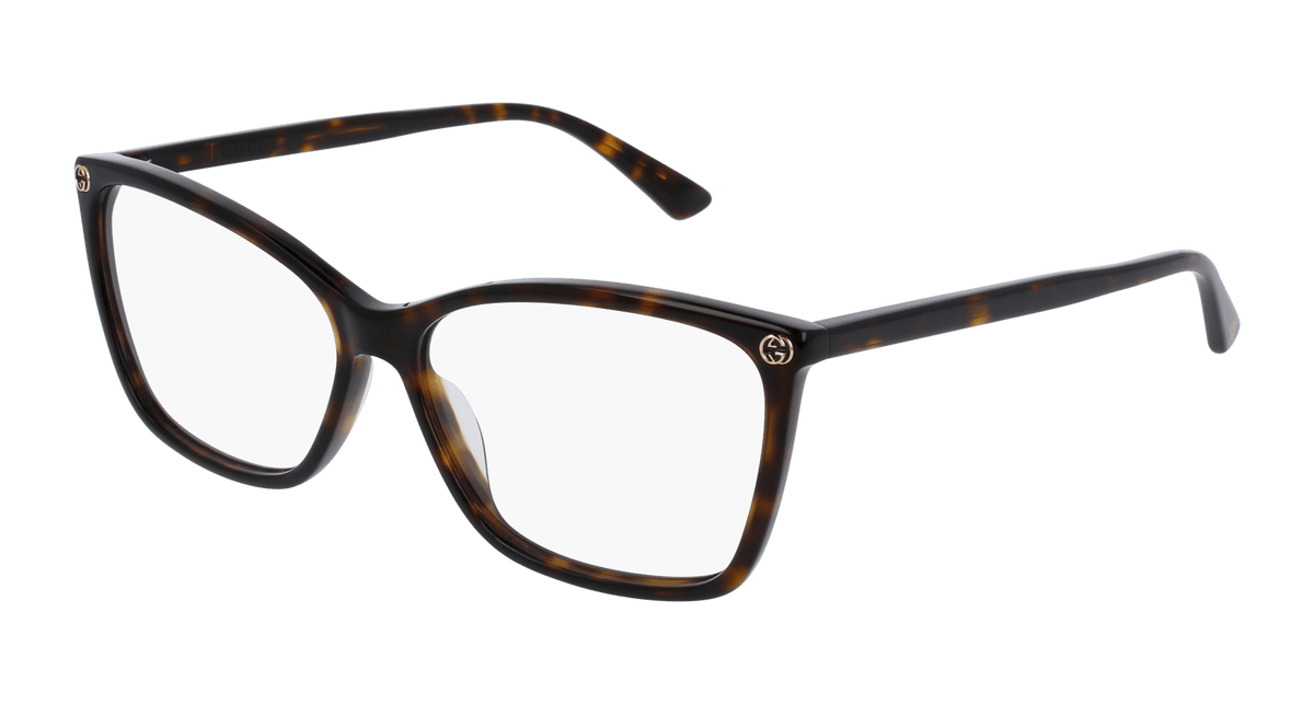 Gucci GG0025O Eyeglasses - Havana / Transparent (002)