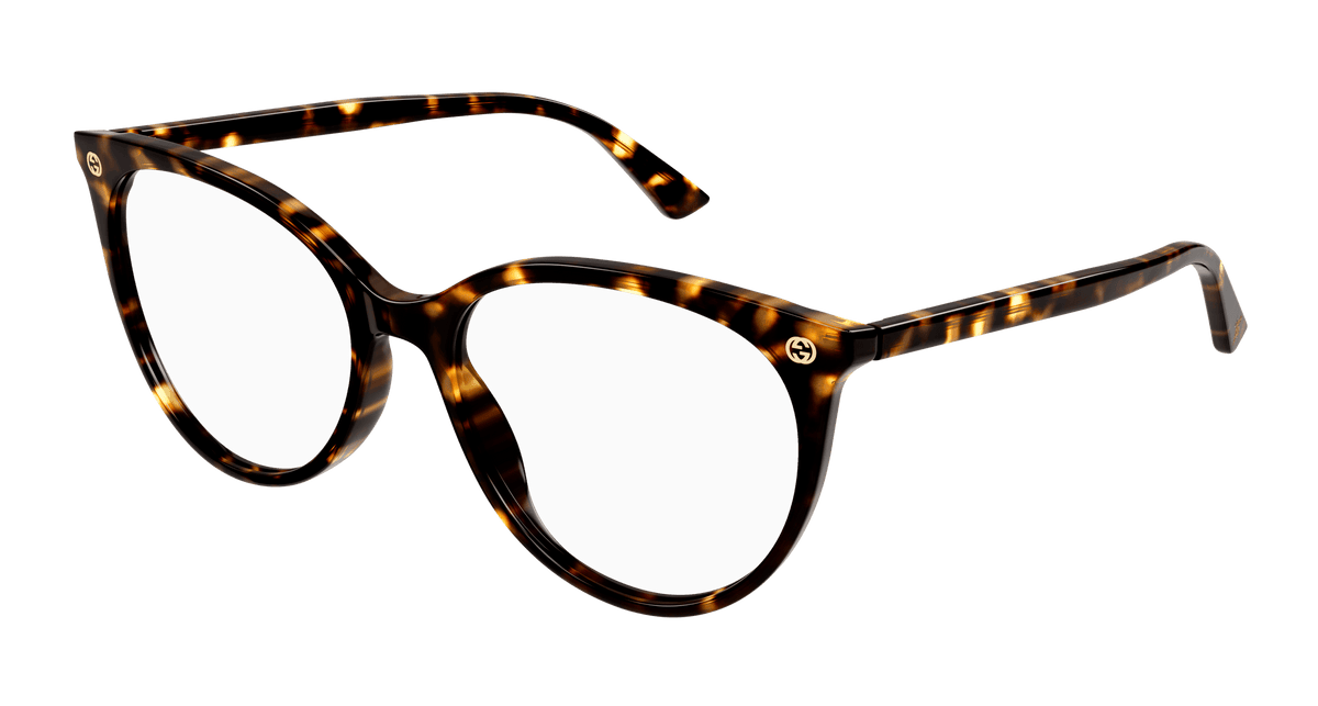 Gucci GG0093O Eyeglasses - Havana / Transparent (002)
