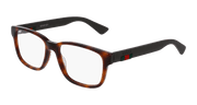 Gucci GG0011O Eyeglasses - Havana / Transparent (002)
