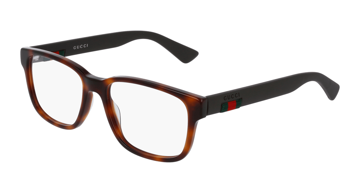 Gucci GG0011O Eyeglasses - Havana / Transparent (002)