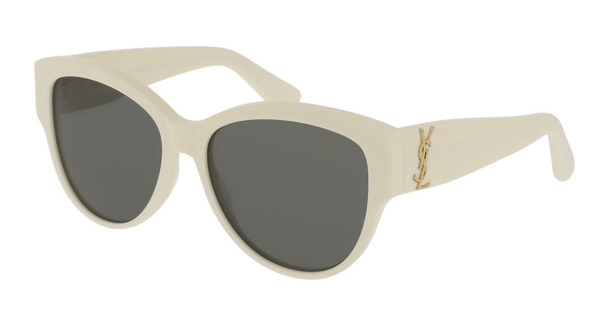 Saint Laurent SL M3 Sunglasses - Ivory / Grey (007)