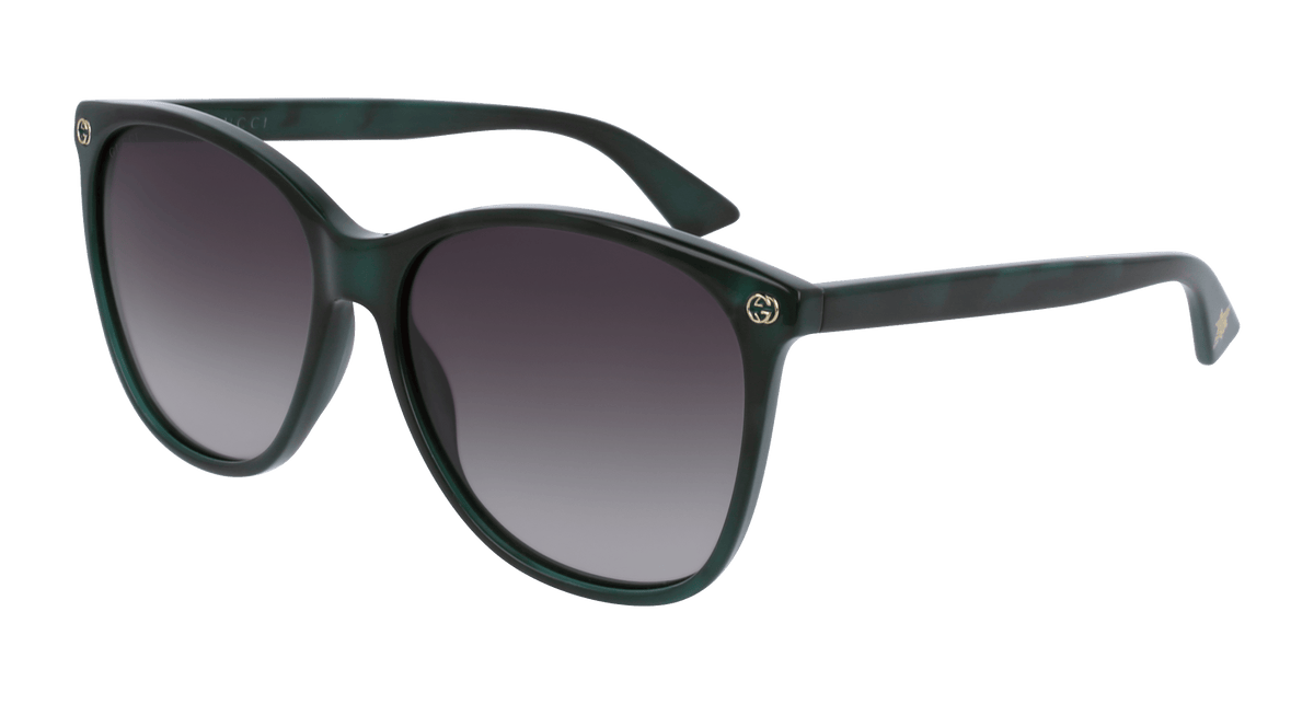 Gucci GG0024S Sunglasses - Green / Brown (004)