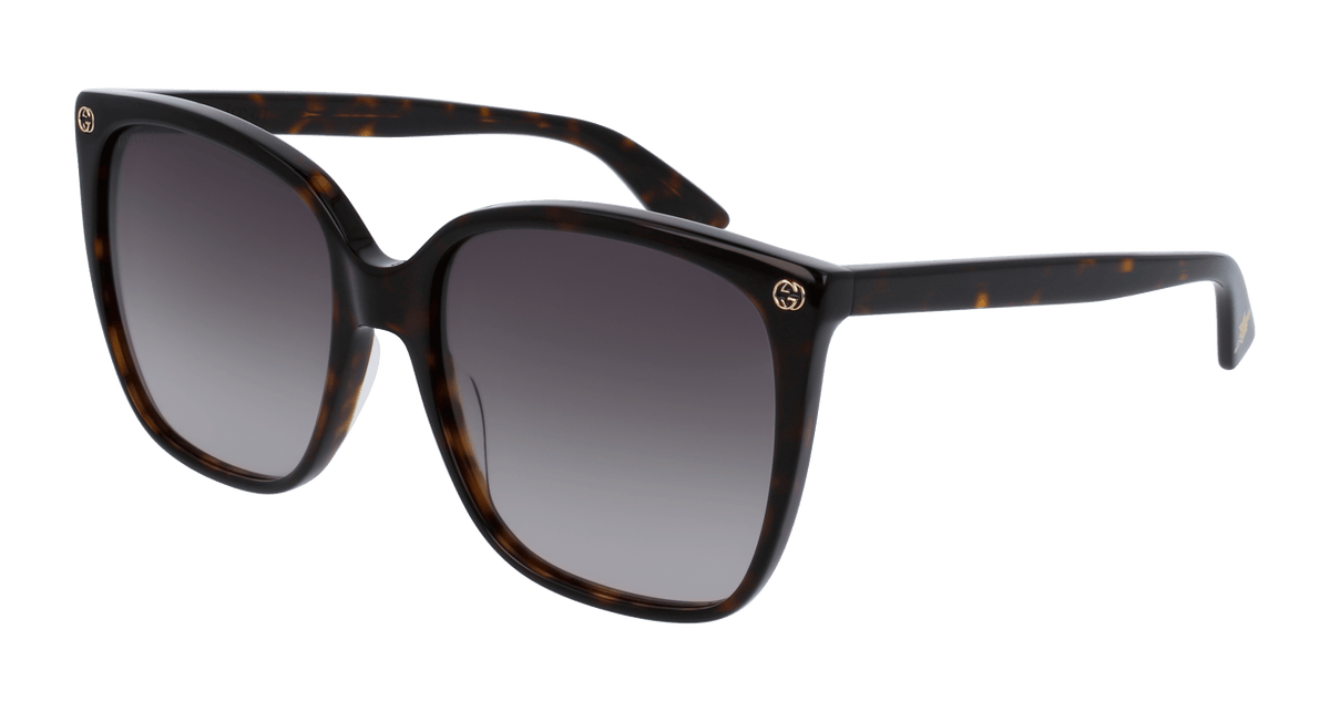 Gucci GG0022S Sunglasses - Havana / Brown (003)