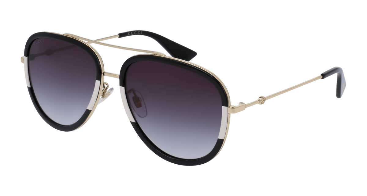 Gucci GG0062S Sunglasses - Gold / Grey (006)