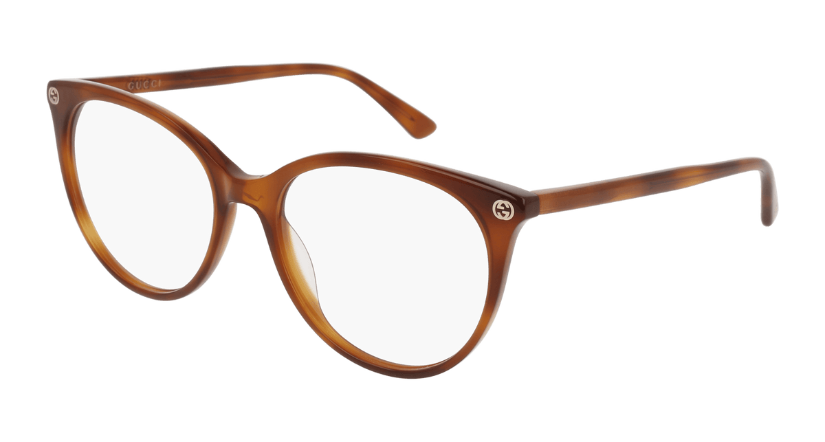 Gucci GG0093O Eyeglasses - Havana / Transparent (003)