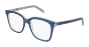 Saint Laurent SL 166 Eyeglasses - Blue / Transparent (005)